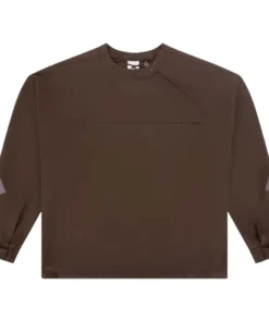 Adidas x Entire Studios Z.N.E. Half Zip Woven Brown Sweatshirt