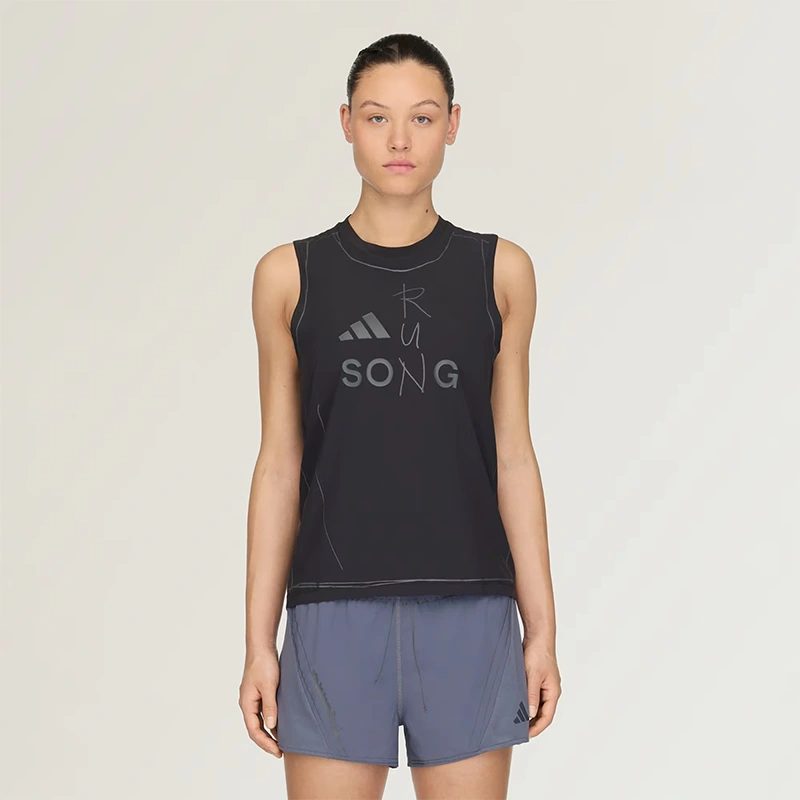 Adidas x Song For The Mute adi365 Black Running Tank Top - Image 3