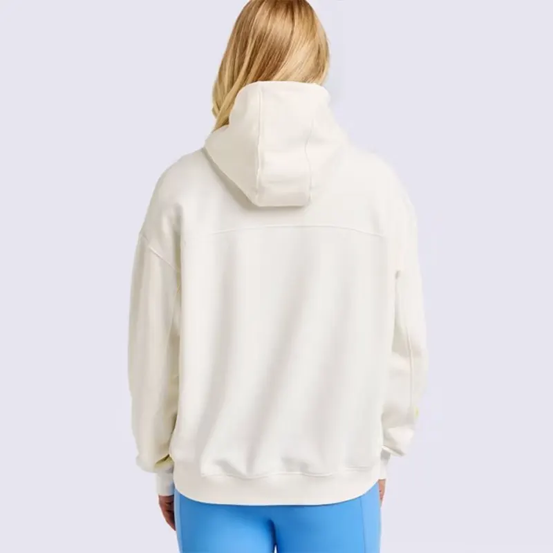 Adult Hooded Sweatshirt Cream - Image 2