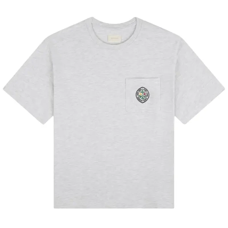 Aimé Leon Dore Botanical Crest Pocket Silver Mix Tee