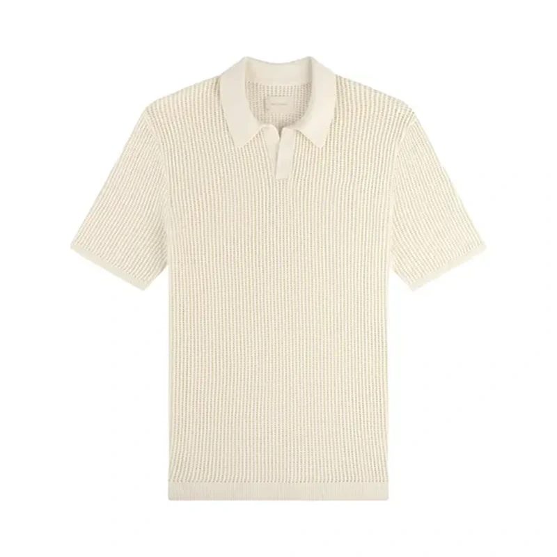 Aimé Leon Dore Mesh Knit Coconut Milk Polo