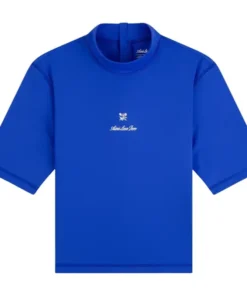 Aimé Leon Dore Short Sleeve Amparo Blue Crest Rash Guard