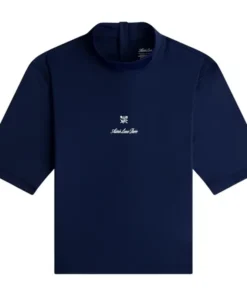 Aimé Leon Dore Short Sleeve Navy Blazer Crest Rash Guard