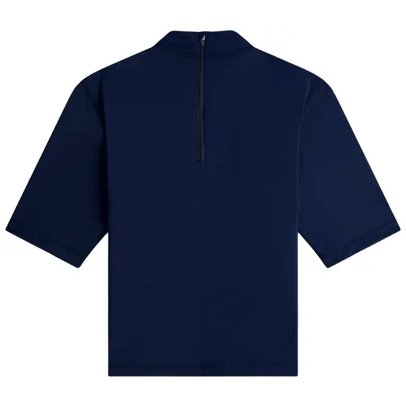 Aimé Leon Dore Short Sleeve Navy Blazer Crest Rash Guard - Image 2
