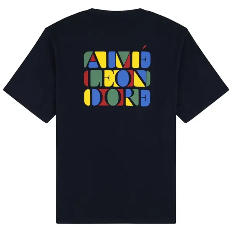 Aimé Leon Dore Stacked Logo Navy Blazer Tee - Image 2