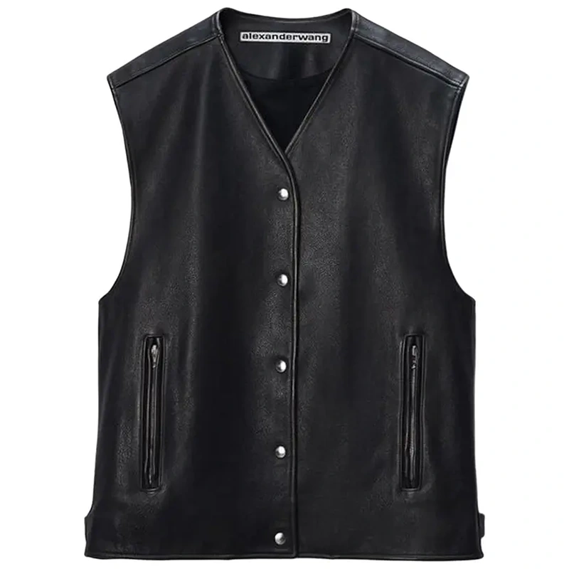 Alexander Wang Boxy Moto Vest