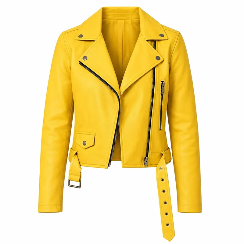 Alexandra Park Yellow Biker Jacket