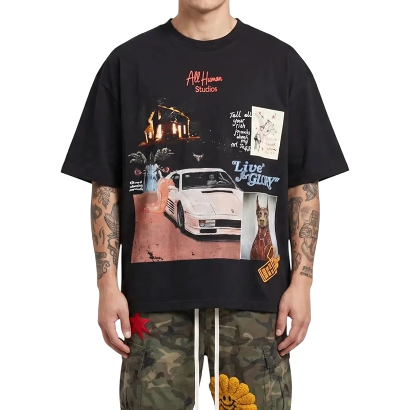 All Human White Ferrari T-shirt - Image 3