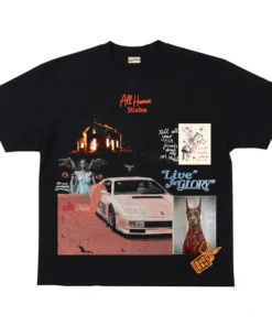 All Human White Ferrari T-shirt