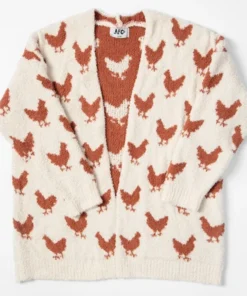 American Farm Company Women's Chicken Luxe Cardigan