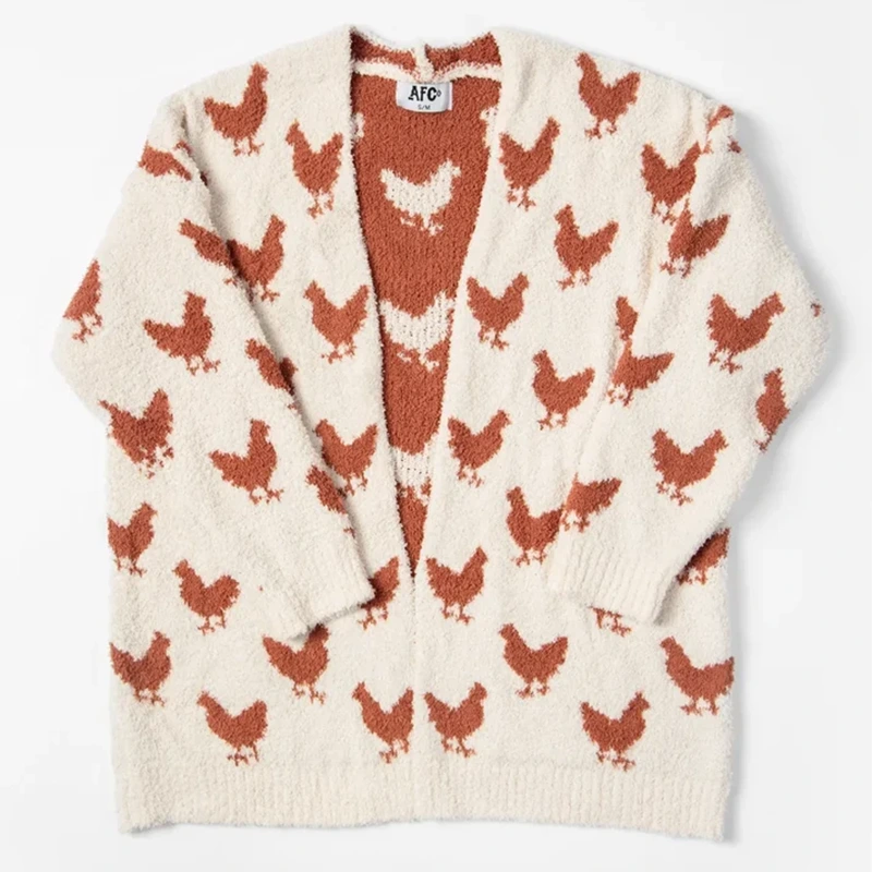 American Farm Company Women's Chicken Luxe Cardigan