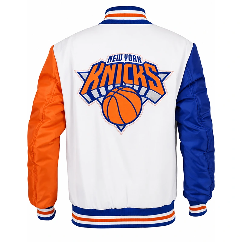 Anne Hathaway Knicks Varsity Jacket - Image 2