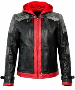 Arkham Knight Red Hood Leather Jacket