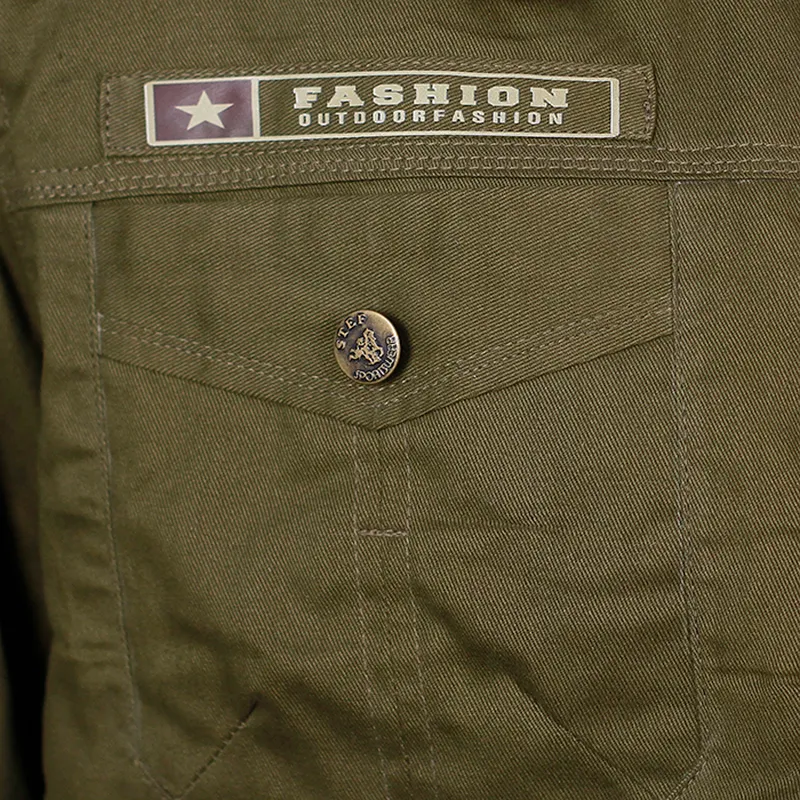 Men's Jacket Coats Winter Military Bomber Jackets - Image 3
