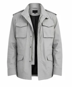 Arnold Schwarzenegger Grey Cotton Jacket
