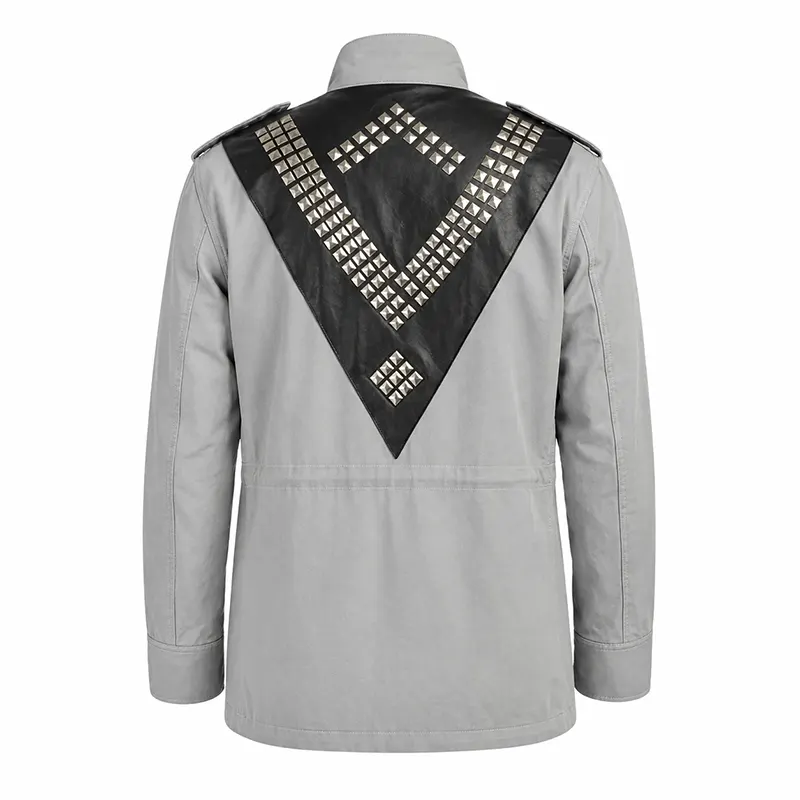 Arnold Schwarzenegger Grey Cotton Jacket - Image 2