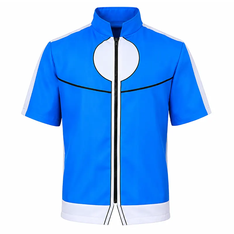 Ash Ketchum Pokemon Blue and White Jacket