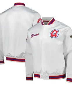 Atlanta Braves White Varsity Jacket