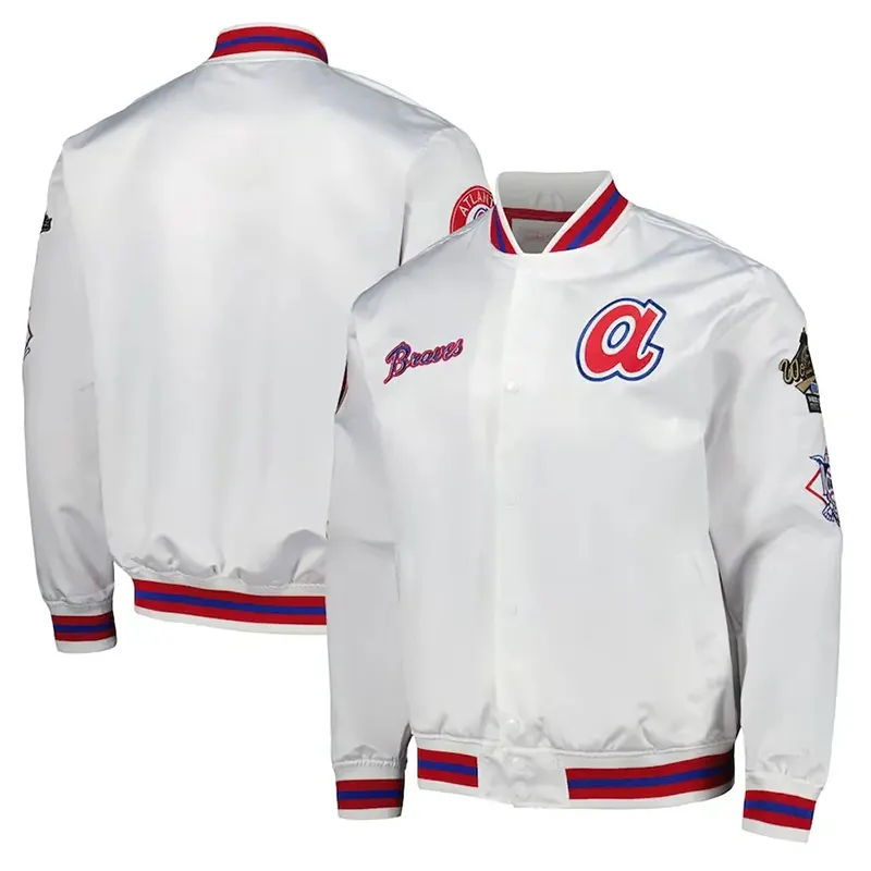 Atlanta Braves White Varsity Jacket
