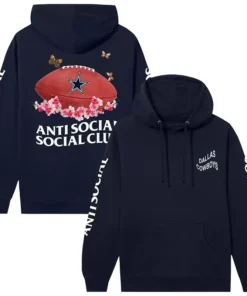 Atlanta Falcons AntiSocialSocialClub x NFL Navy Impact Blossom Hoodie