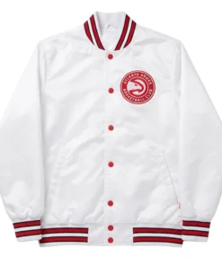 Atlanta Hawks Basketball Club White Jacket