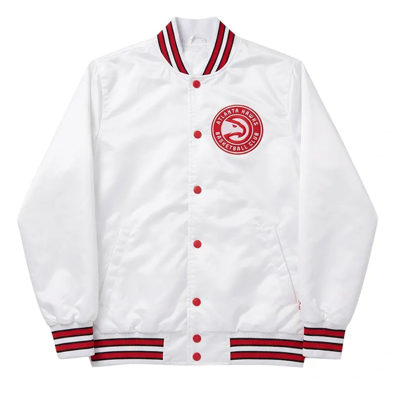 Atlanta Hawks Basketball Club White Jacket