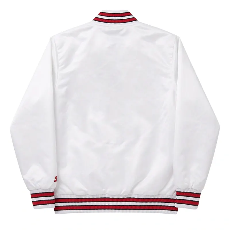 Atlanta Hawks Basketball Club White Jacket - Image 2