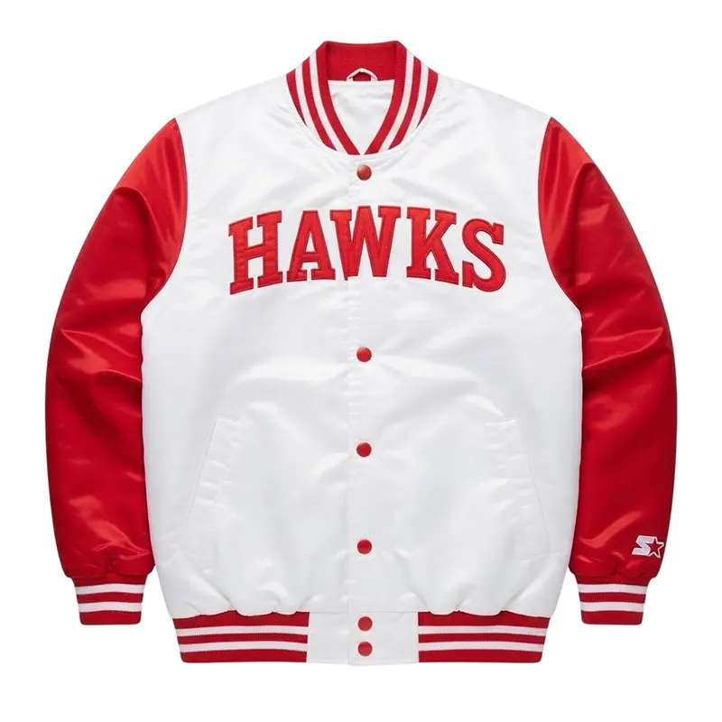 Atlanta Hawks Red White Jacket