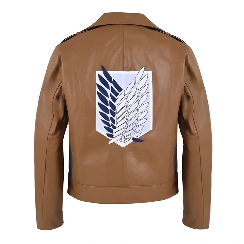 Attack on Titan Scout Brown Leather Jacket - Image 2