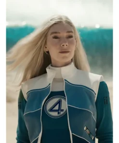 Avengers Doomsday 2026 Sue Storm Blue Suede Jacket