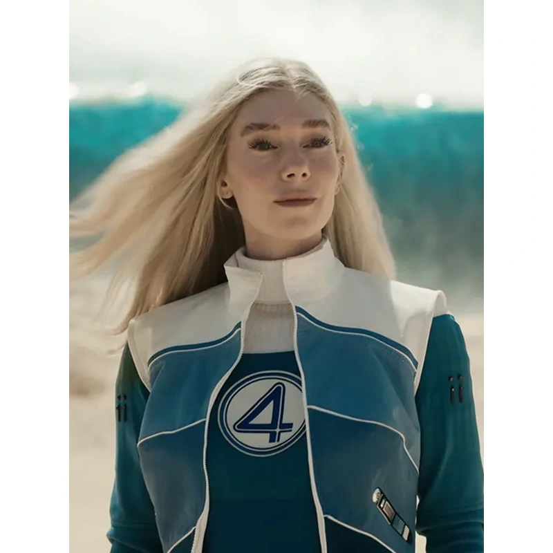 Avengers Doomsday 2026 Sue Storm Blue Suede Jacket