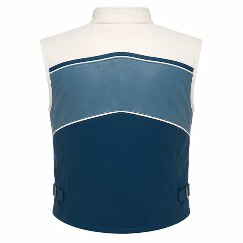 Avengers Doomsday 2026 Sue Storm Blue Suede Jacket - Image 3
