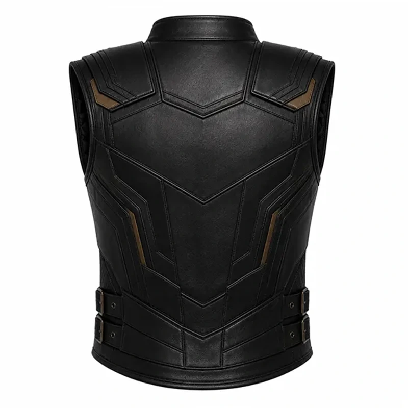 Avengers Doomsday 2026 Thor Black Leather Vest - Image 3