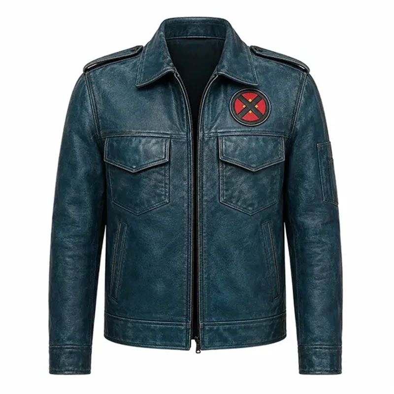 Avengers Doomsday Charles Xavier Leather Jacket - Image 2