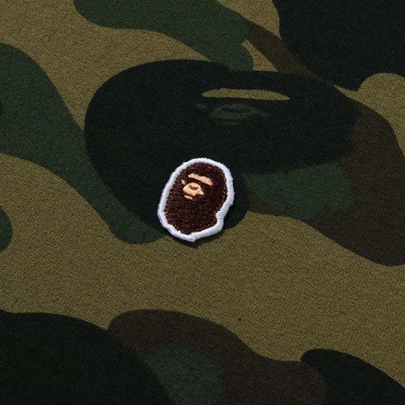 BAPE 1ST Green Camo One Point Tee - Image 3