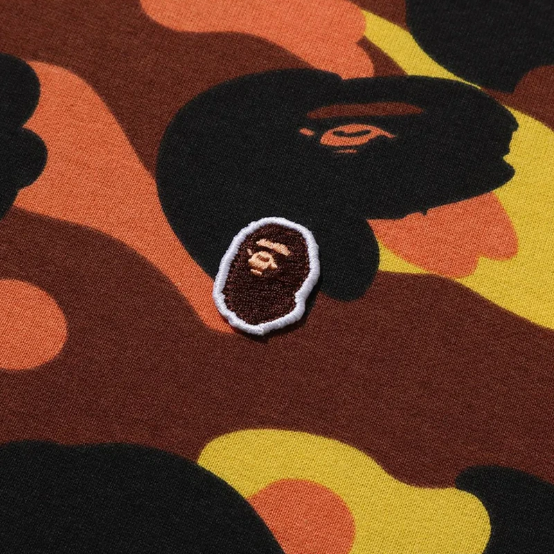 BAPE 1ST Orange Camo One Point Tee - Image 3
