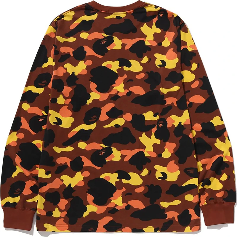 BAPE 1ST Orange Camo One Point Tee - Image 2