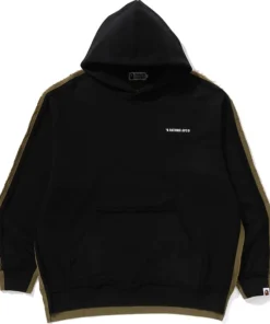 BAPE 1st Camo Blocking Raw Edge Relaxed Fit Pullover Hoodie