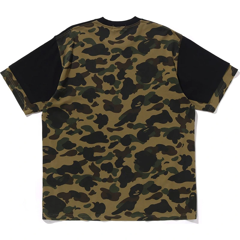 BAPE 1st Camo Heavy Washed Blocking Relaxed Fit Tee - Image 2