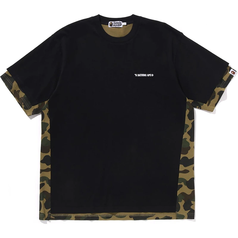 BAPE 1st Camo Heavy Washed Blocking Relaxed Fit Tee