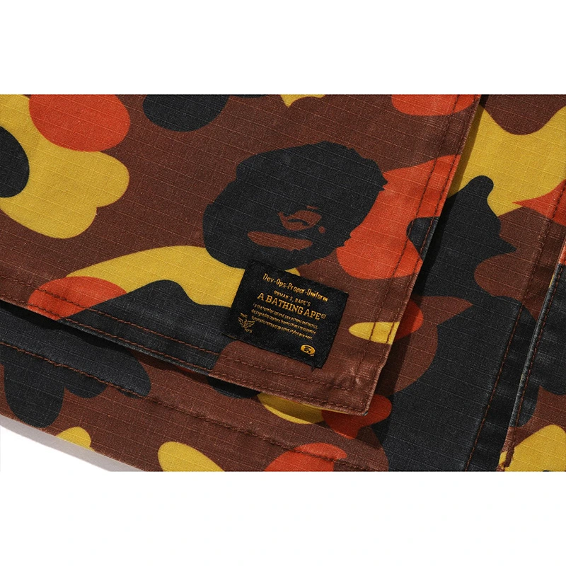 BAPE 1st Camo Heavy Washed Multi Pocket Cargo Shirt - Image 4