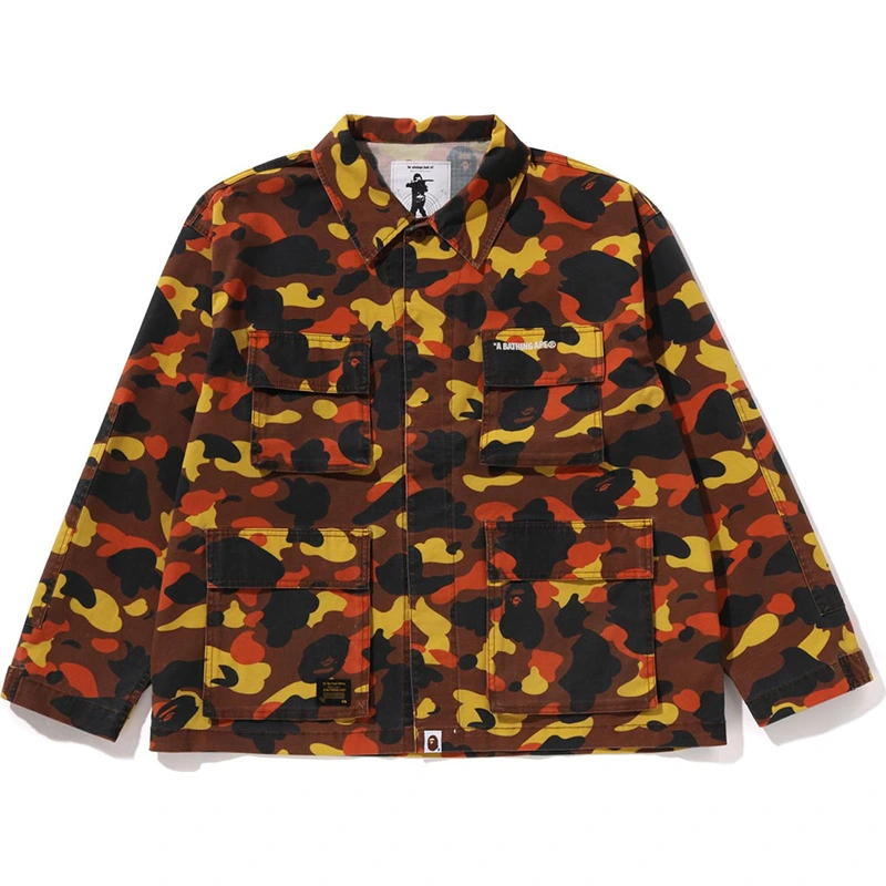 BAPE 1st Camo Heavy Washed Multi Pocket Cargo Shirt