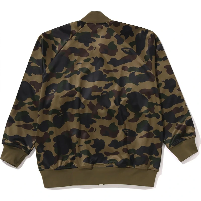 BAPE 1st Green Camo Relaxed Fit Track Jacket - Image 2