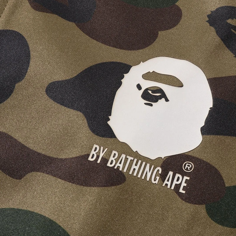 BAPE 1st Green Camo Relaxed Fit Track Jacket - Image 3