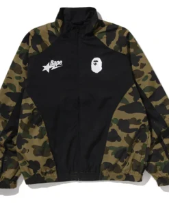 BAPE 1st Camo Stand Collar Track Jacket