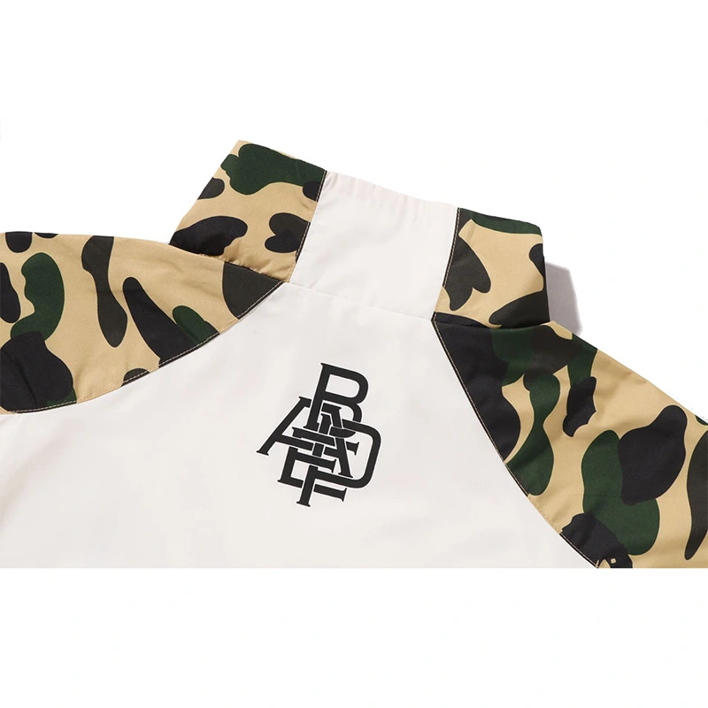 BAPE 1st Camo Stand Collar Yellow Track Jacket - Image 4