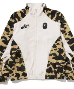 BAPE 1st Camo Stand Collar Yellow Track Jacket