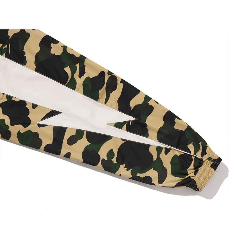 BAPE 1st Camo Stand Collar Yellow Track Jacket - Image 6