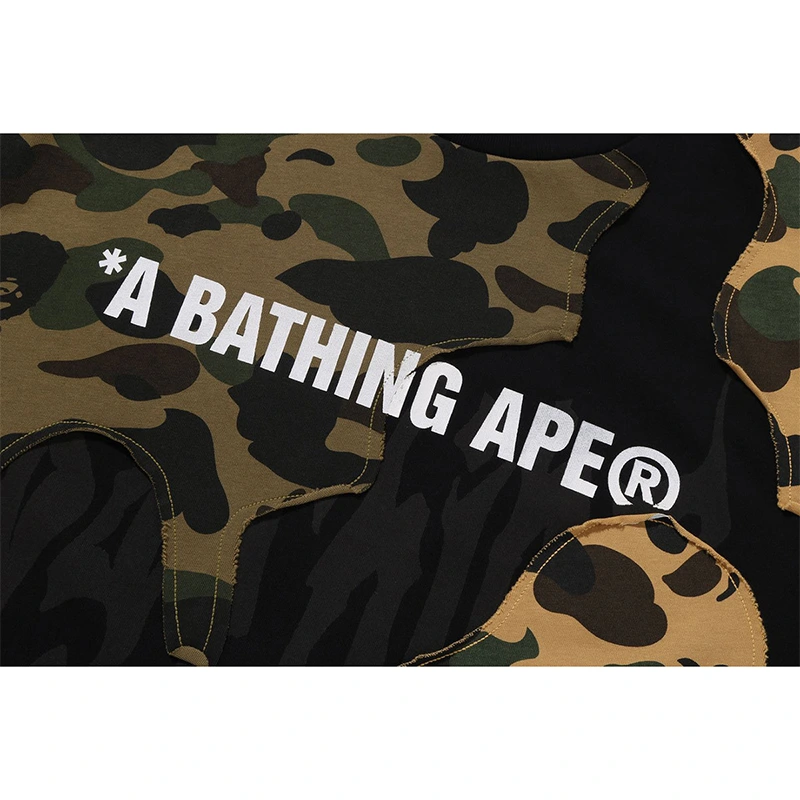 BAPE 1st Camo Upcycled Logo Relaxed Fit Tee - Image 3