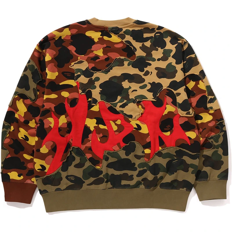 BAPE 1st Camo Upcycled Relaxed Fit Crewneck Sweatshirt - Image 2